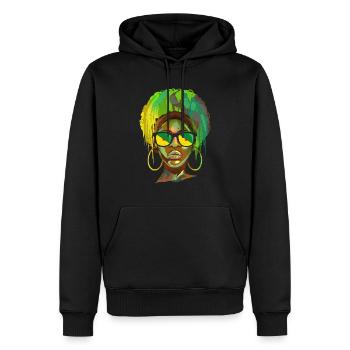 Französisch-Guayana - Männer Premium Bio Hoodie - Schwarz - Vorne - Nico (187cm)