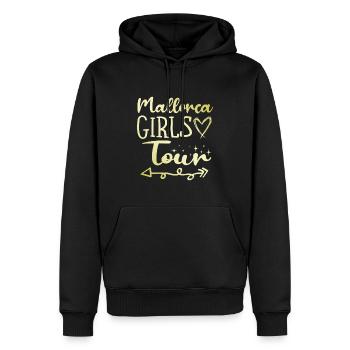 Mallorca Girls Tour - Männer Premium Bio Hoodie - Schwarz - Vorne - Nico (187cm)