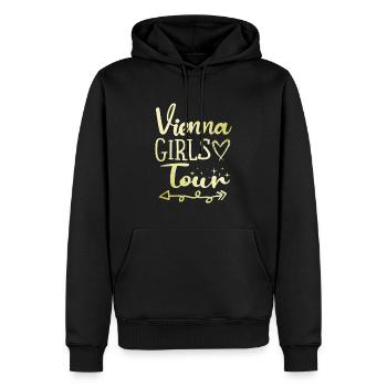 Vienna Girls Tour Wien - Sweat à capuche Premium bio Homme - noir - Devant - Nico (187cm)