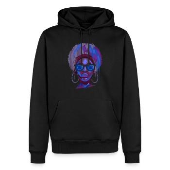 Europäische Union - Männer Premium Bio Hoodie - Schwarz - Vorne - Nico (187cm)