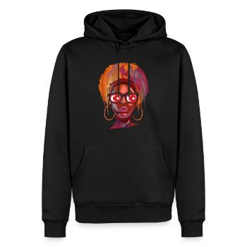 Empire ottoman - Sweat à capuche Premium bio Homme - noir - Devant - Nico (187cm)