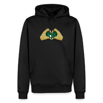 Afrikanische Union - Männer Premium Bio Hoodie - Schwarz - Vorne - Nico (187cm)