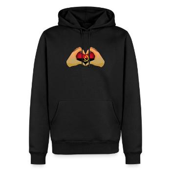 Angola - Männer Premium Bio Hoodie - Schwarz - Vorne - Nico (187cm)