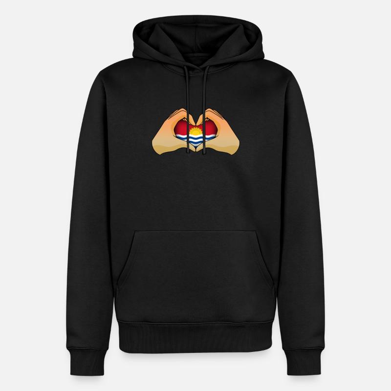 Kiribati - Männer Premium Bio Hoodie - Schwarz