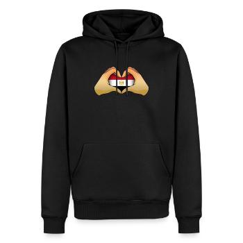 Ägypten - Männer Premium Bio Hoodie - Schwarz - Vorne - Nico (187cm)