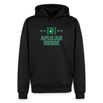Afrikanische Union - Männer Premium Bio Hoodie - Schwarz - Vorne - Nico (187cm)