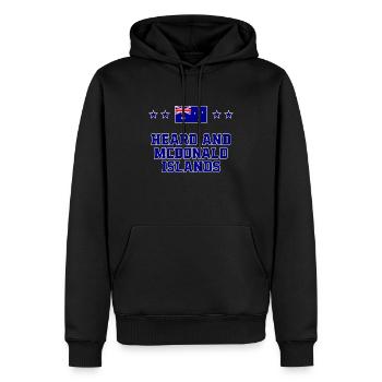 Heard and Mcdonald Islands - Men’s Premium Organic Hoodie - black - Front - Nico (187cm)