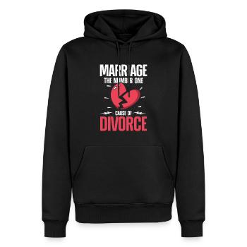 Marriage The Number One Cause Of Divorce - Männer Premium Bio Hoodie - Schwarz - Vorne - Nico (187cm)