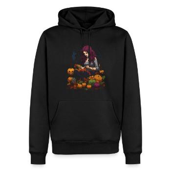 Creepy handicraft zombies for Halloween - Men’s Premium Organic Hoodie - black - Front - Nico (187cm)