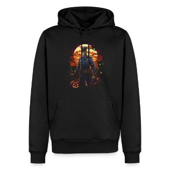 Halloween Polizist Zombie Kostüm Spukige Polizei - Männer Premium Bio Hoodie - Schwarz - Vorne - Nico (187cm)