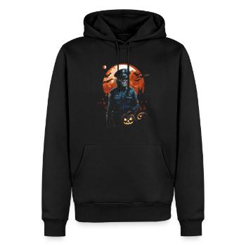 Halloween Polizist Zombie Kostüm Spukige Polizei - Männer Premium Bio Hoodie - Schwarz - Vorne - Nico (187cm)