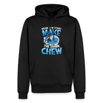 Wear A Wetsuit Make The Shark Chew - Männer Premium Bio Hoodie - Schwarz - Vorne - Nico (187cm)
