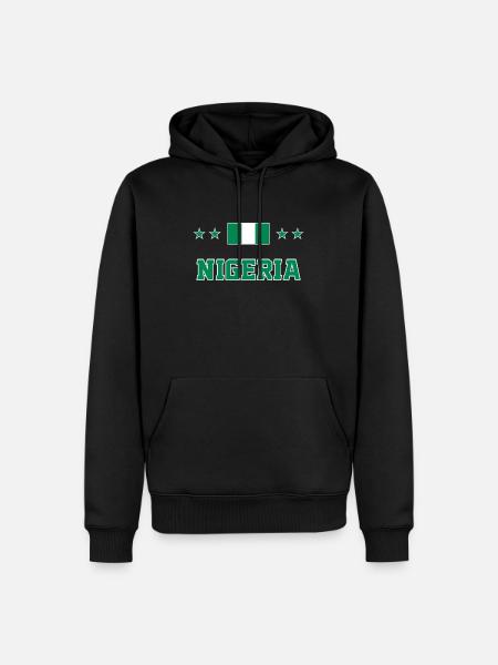 Nigeria - Men’s Premium Organic Hoodie - black
