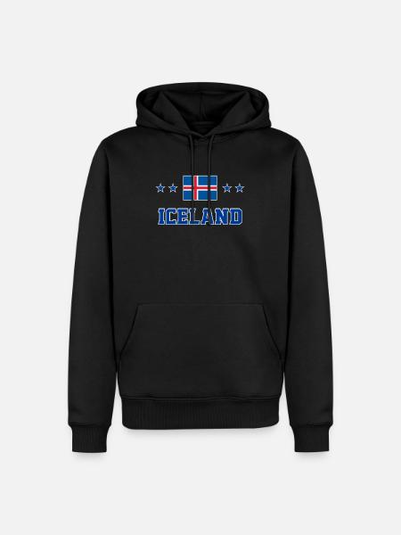 Iceland - Men’s Premium Organic Hoodie - black