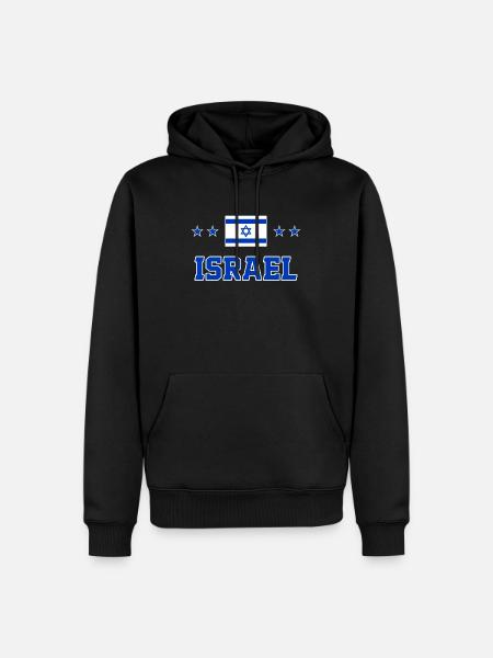 Israel - Men’s Premium Organic Hoodie - black