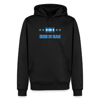 Honduras - Sweat à capuche Premium bio Homme - noir - Devant - Nico (187cm)