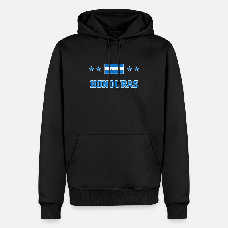 Honduras - Männer Premium Bio Hoodie - Schwarz