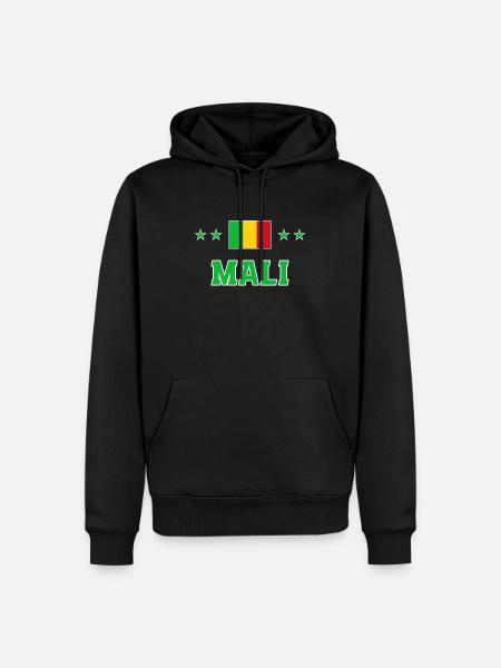 Mali - Sweat à capuche Premium bio Homme - noir
