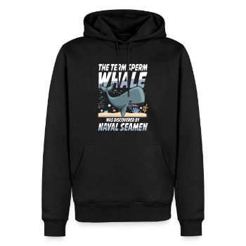 Term Sperm Whale Was Discovered By Naval Seamen - Männer Premium Bio Hoodie - Schwarz - Vorne - Nico (187cm)