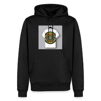 TShirt - Männer Premium Bio Hoodie - Schwarz - Vorne - Nico (187cm)