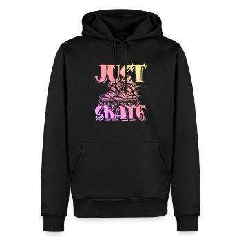 skate skaten - Männer Premium Bio Hoodie - Schwarz - Vorne - Nico (187cm)
