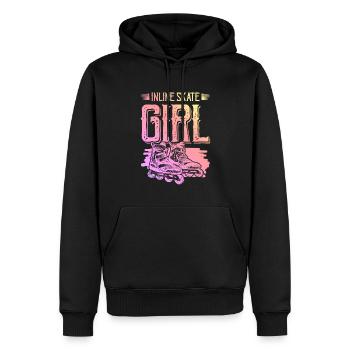 Skate Inline Girls - Sweat à capuche Premium bio Homme - noir - Devant - Nico (187cm)