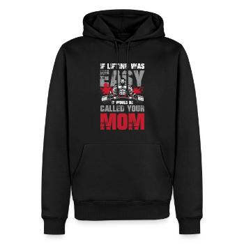 If Listing Was Easy It Would Be Called Your Mom - Männer Premium Bio Hoodie - Schwarz - Vorne - Nico (187cm)