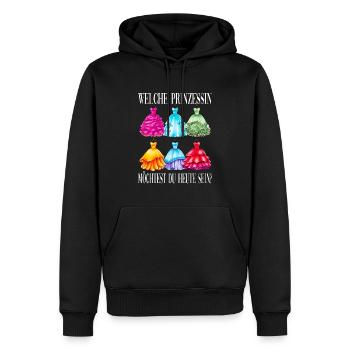 Prinzessin Kleider Anziehen Auswahl Märchen - Männer Premium Bio Hoodie - Schwarz - Vorne - Nico (187cm)