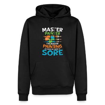 Master Painter I've Master Painting - Männer Premium Bio Hoodie - Schwarz - Vorne - Nico (187cm)