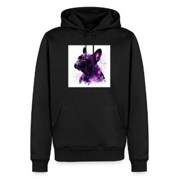 Amour d’intimidation - Sweat à capuche Premium bio Homme - noir - Devant - Nico (187cm)
