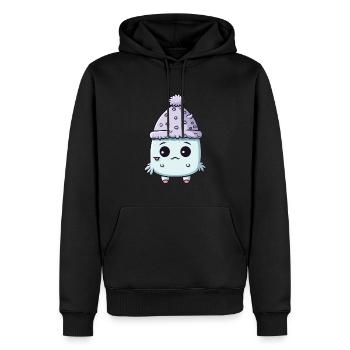 Eskimo Erkältung Comic Winter - Männer Premium Bio Hoodie - Schwarz - Vorne - Nico (187cm)