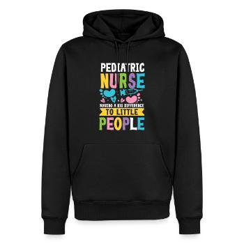 Pediatric Nurse A Big Difference To Little People - Männer Premium Bio Hoodie - Schwarz - Vorne - Nico (187cm)