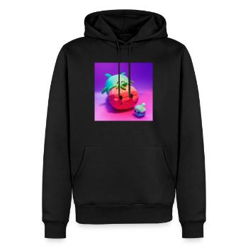 Watermelon - Männer Premium Bio Hoodie - Schwarz - Vorne - Nico (187cm)