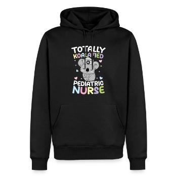 Totally Koalafied Pediatric Nurse - Männer Premium Bio Hoodie - Schwarz - Vorne - Nico (187cm)