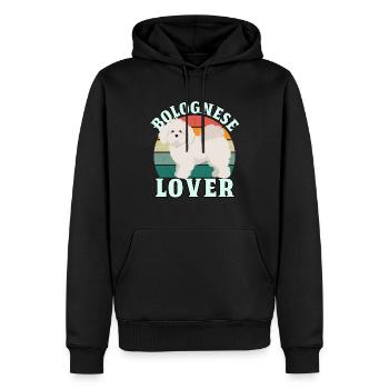 Bolognese Lover - Men’s Premium Organic Hoodie - black - Front - Nico (187cm)