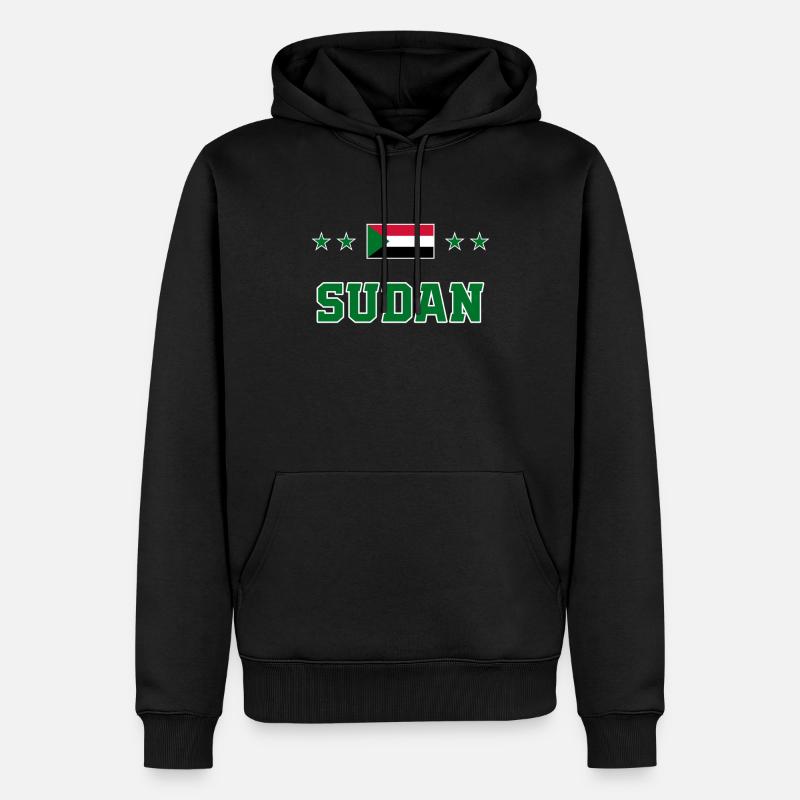 Sudan - Männer Premium Bio Hoodie - Schwarz