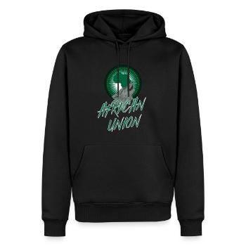 Afrikanische Union - Männer Premium Bio Hoodie - Schwarz - Vorne - Nico (187cm)