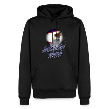 Amerikanisch-Samoa - Männer Premium Bio Hoodie - Schwarz - Vorne - Nico (187cm)