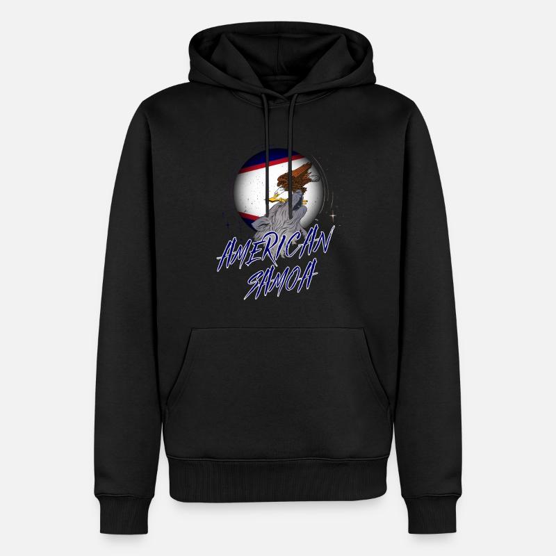 Samoa américaines - Sweat à capuche Premium bio Homme - noir