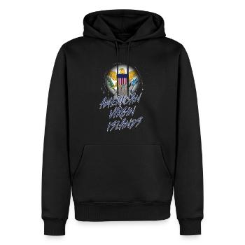 Îles Vierges américaines - Sweat à capuche Premium bio Homme - noir - Devant - Nico (187cm)