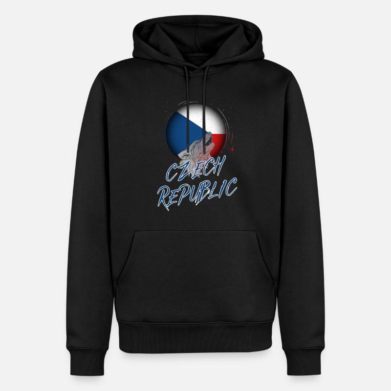 Tschechische Republik - Männer Premium Bio Hoodie - Schwarz