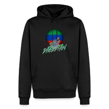 Daghestan - Sweat à capuche Premium bio Homme - noir - Devant - Nico (187cm)
