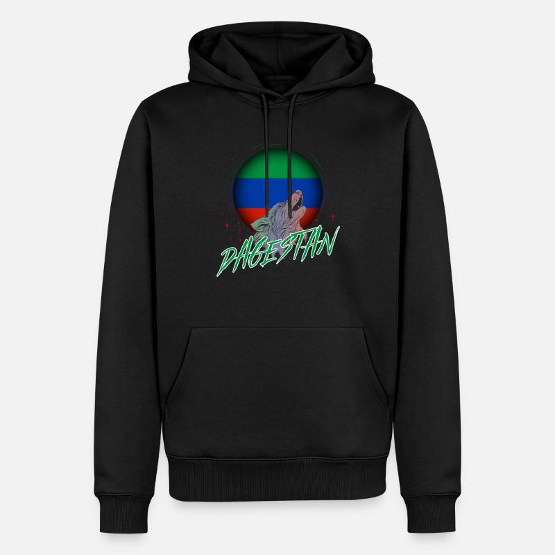 Dagestan - Männer Premium Bio Hoodie - Schwarz