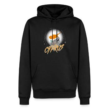 Zypern - Männer Premium Bio Hoodie - Schwarz - Vorne - Nico (187cm)