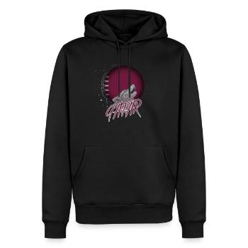 Qatar - Men’s Premium Organic Hoodie - black - Front - Nico (187cm)