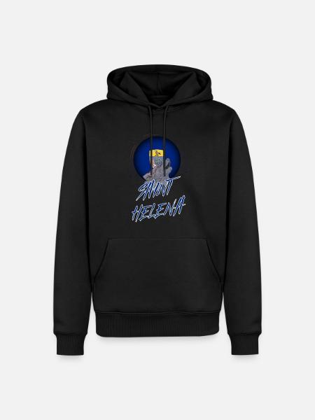 Saint Helena - Men’s Premium Organic Hoodie - black