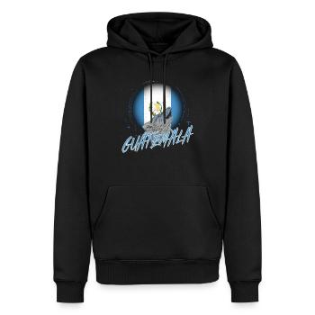 Guatemala - Sweat à capuche Premium bio Homme - noir - Devant - Nico (187cm)
