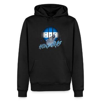 Honduras - Sweat à capuche Premium bio Homme - noir - Devant - Nico (187cm)