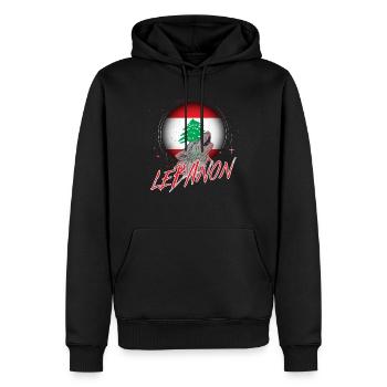 Libanon - Männer Premium Bio Hoodie - Schwarz - Vorne - Nico (187cm)