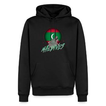Malediven - Männer Premium Bio Hoodie - Schwarz - Vorne - Nico (187cm)